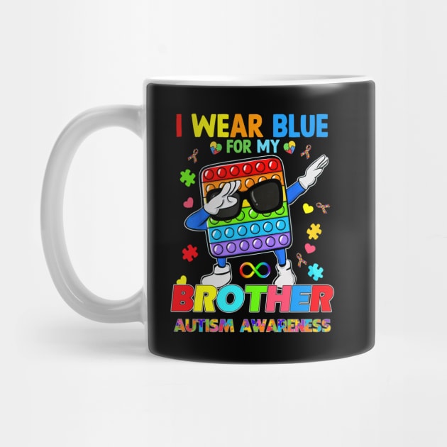 Poplt Dab I Wear Blue For My Brother Puzzle Autism Awareness by Brodrick Arlette Store